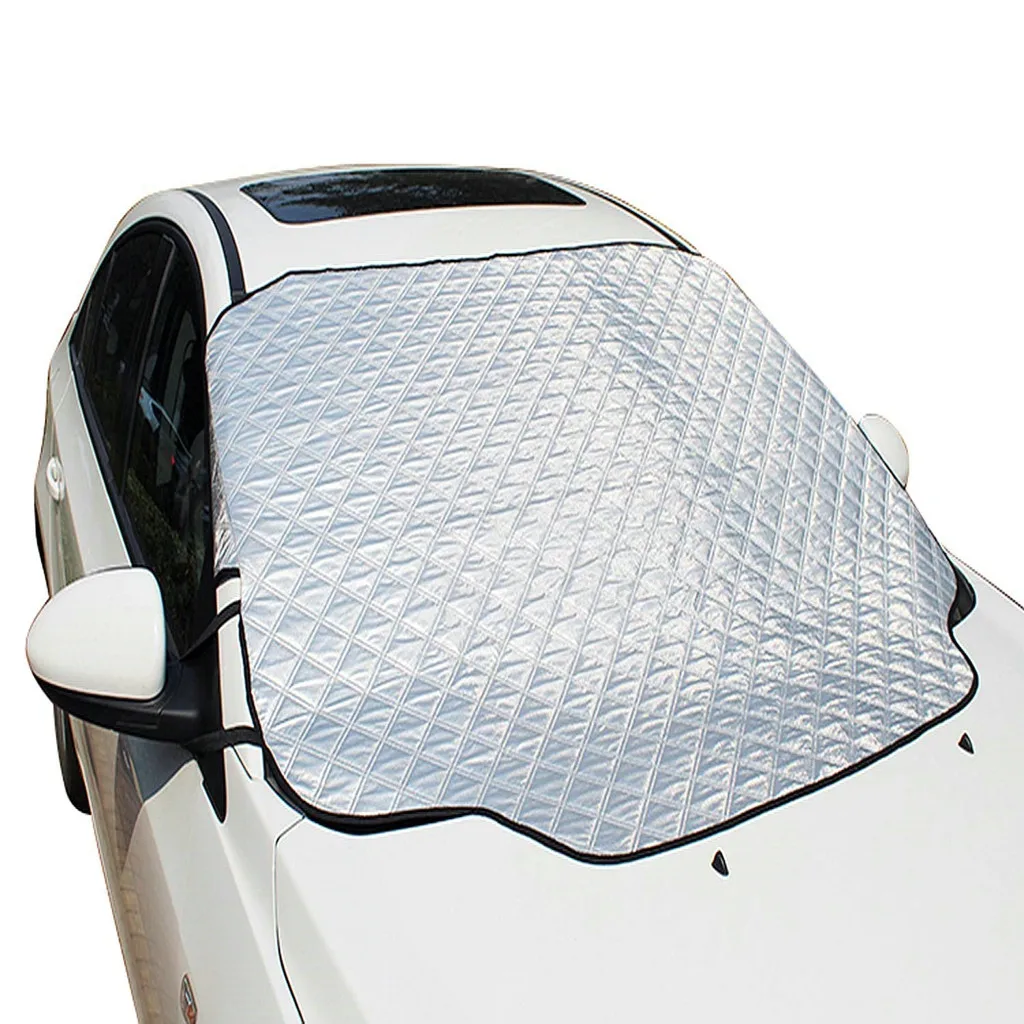 

220x127cm Auto Windshield Snow Cover No Magnetic Waterproof Car Ice Frost Sunshade Protector Car styling dropshipping
