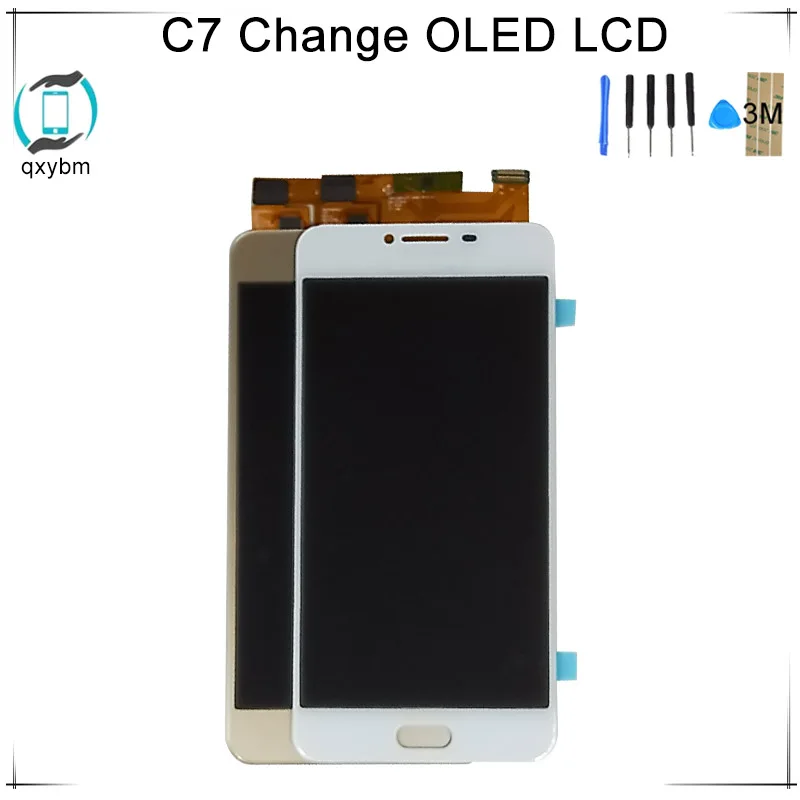 

Change OLED 5.7" For SAMSUNG For Galaxy C7 C7000 SM-C7000 LCD Display Touch Screen Digitizer Assembly Replacement parts + tools