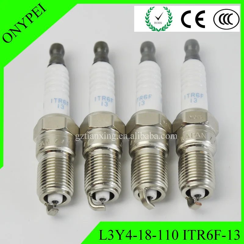 4 x L3Y4 18 110 ITR6F 13 Iridium Свеча зажигания для Mazda 3 Ford Escape Jaguar X type ITR6F13 L3Y418110 13|plug|plug sparkplug m |