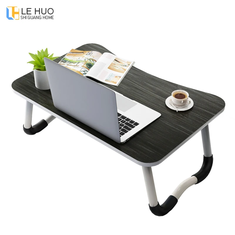 Wooden Folding Laptop Table Office Desk Bed Computer Desk Small