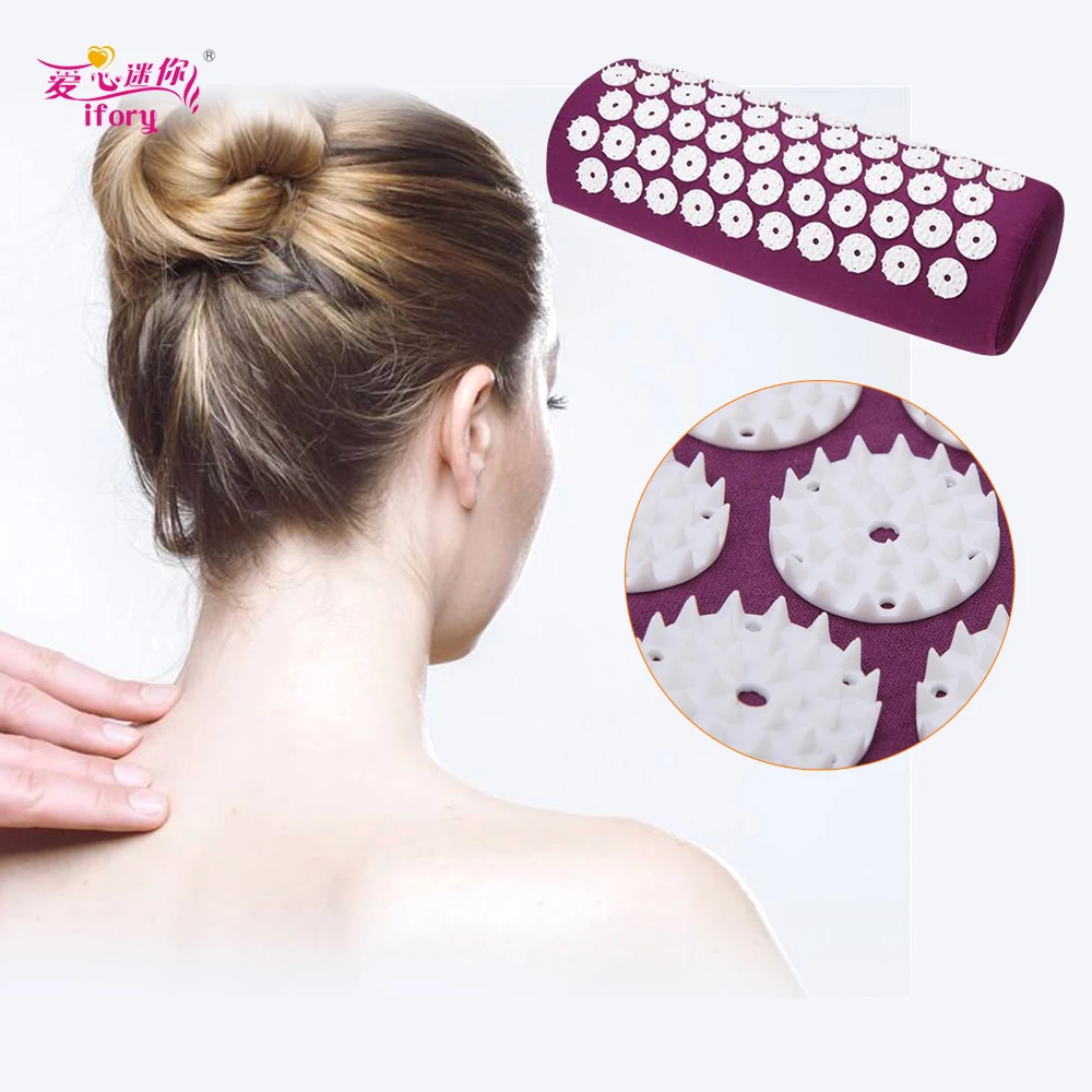 

Ifory 1Pcs Massager Pillow Massage Cushion Relieve Pain Stress Yoga Mat Massager Pillow For Body Health Care Massager Mat
