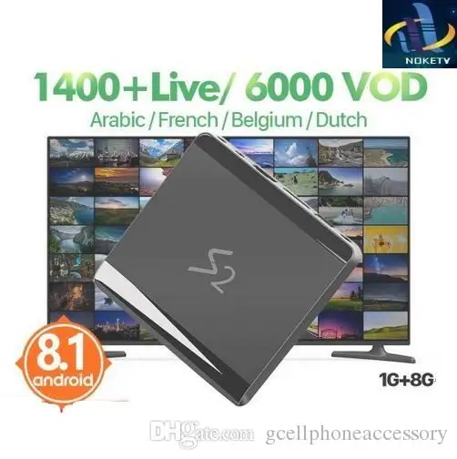 

S2 1 Year Code 1400 iptv NOKETV Subscription TV Box Smart Android 8.1 Media Player Mini TV channel IPTV Set Top Box