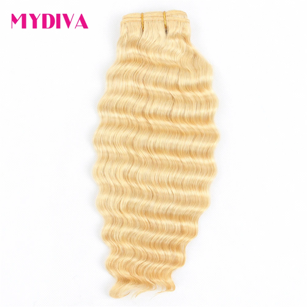 

Brazilian Deep Wave Bundles Remy Human Hair Extensions Blonde 10 to 30 Inch Bundles 613 1 Piece Or 3 Bundles Deal Mydiva