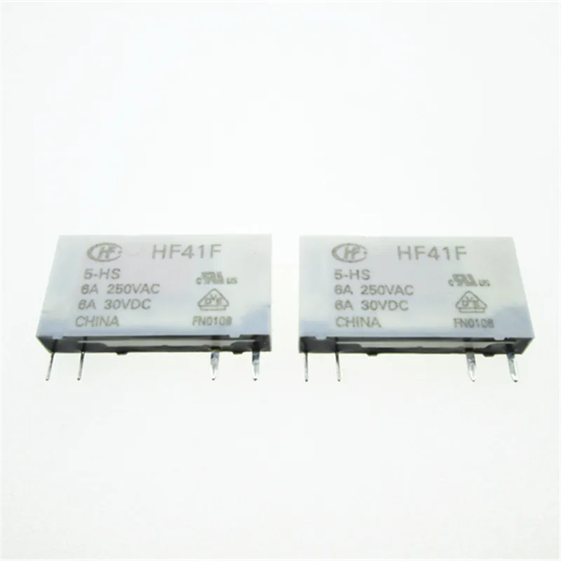 

HOT NEW relay HF41F 5-HS HF41F-5-HS HF41F-5 5VDC 5V DIP4 10pcs/lot