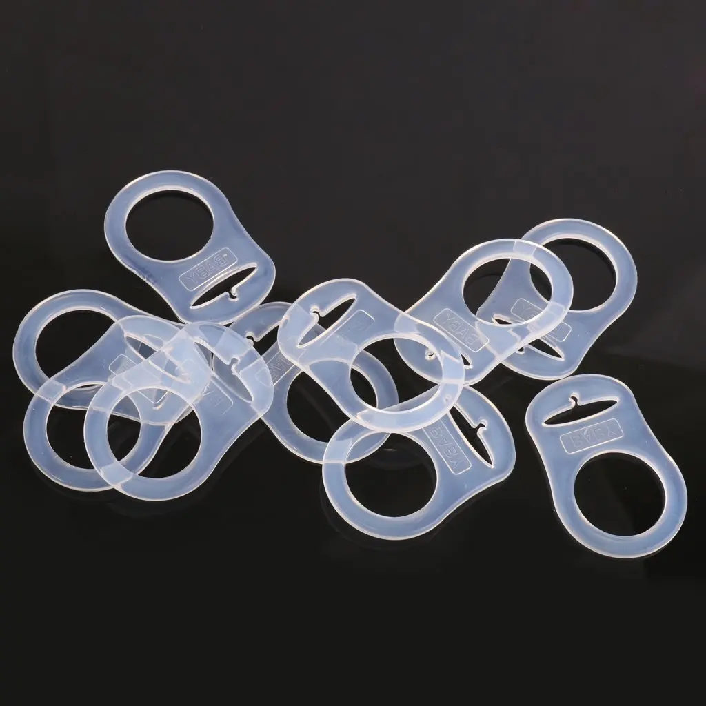 Beli 10 Pcs Tombol Silikon Cincin MAM Dot Pemegang Manekin Klip Adaptor Transparan Beli 10 Pcs Tombol Silikon Cincin MAM Dot Pemegang Manekin Klip Adaptor Transparan