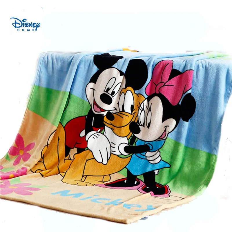 Одеяло для девочек с изображением Минни Маус, с милым принтом Микки Мауса, покрывало для кровати, 150*200 см, мягкое одеяло из кораллового флиса, детский домашний декор