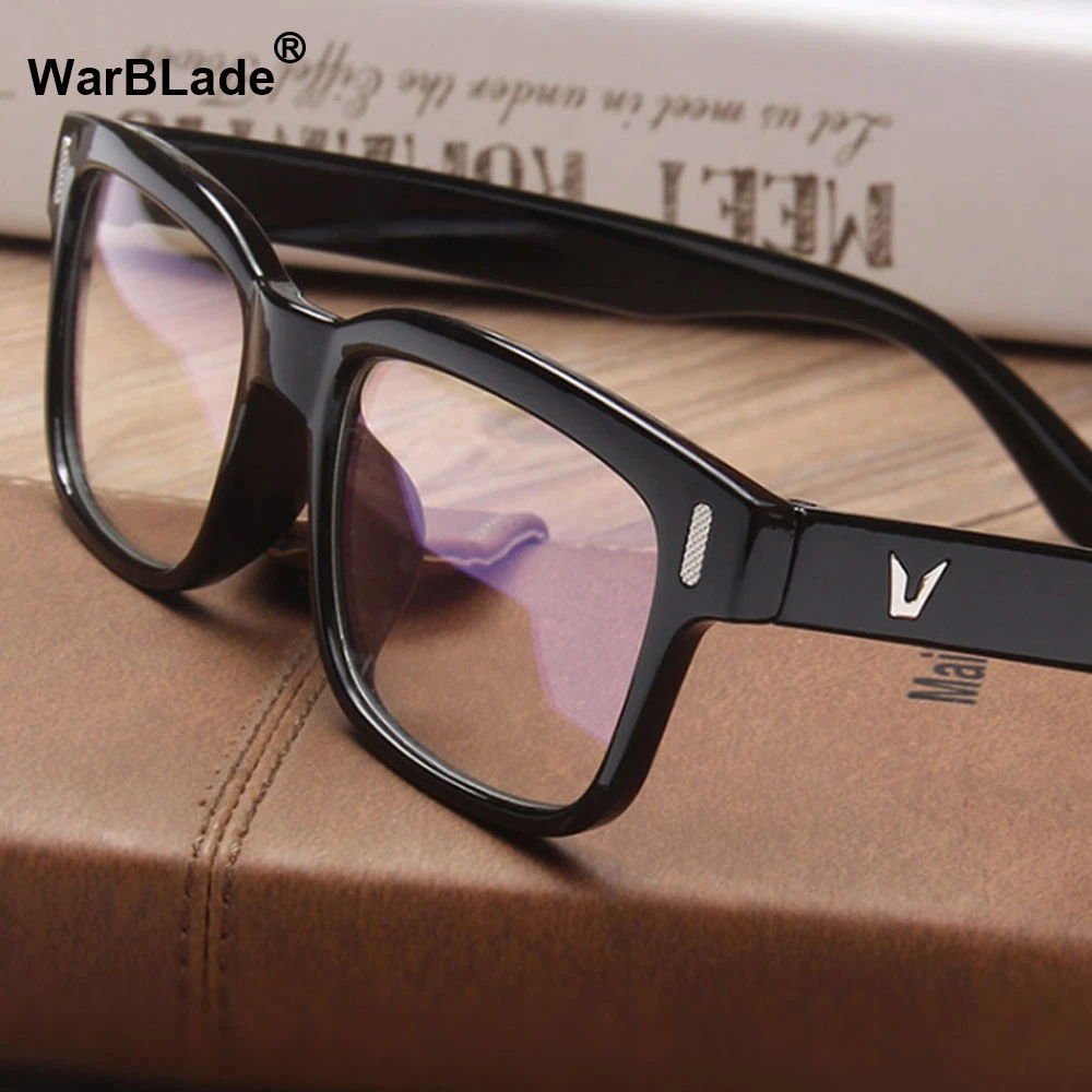 de diseño de marca Vintage para hombre y mujer, lentes ópticas transparentes, monturas, WarBLade, 2018|Las mujeres gafas de Marcos| - AliExpress