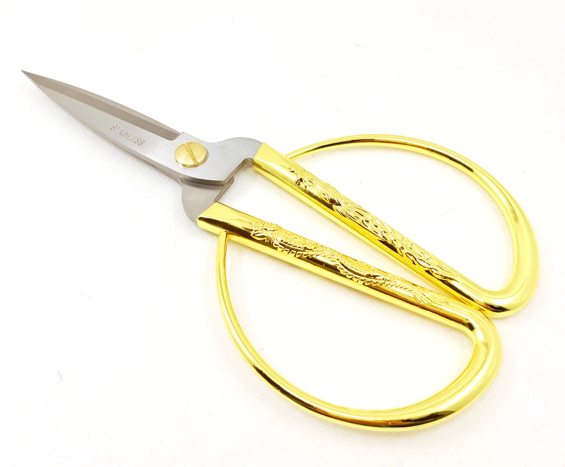 1 шт. золотые портновские ножницы короткий резак Прочные высокие стальные винтажные портные ножницы для ткань домашнего хозяйства