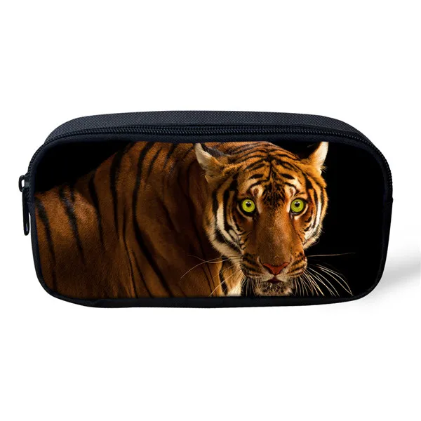 Модные детские школьные сумки D Animal Tiger Печать большой емкости рюкзак для мальчиков Повседневный Детский рюкзак для книг Mochila - Цвет: As pictures