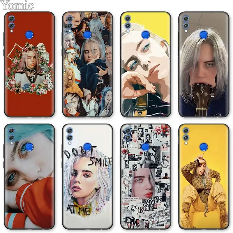 

Billie Eilish 13 Girl Black Soft Case for Huawei Honor 8X 8C 8A 7C 7A Pro 9 10 Lite Y6 Y7 Prime Y9 2019 Play Case Cover
