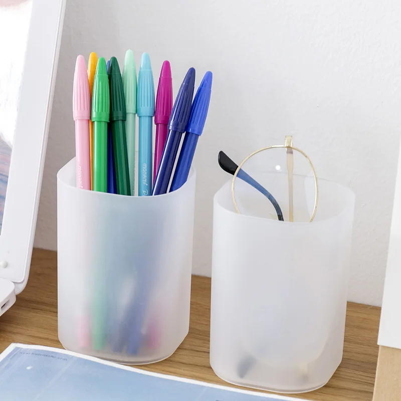 Muji Concise Style Creative Plastic Pen Container Simple Pure Color Desktop Pencil Case Office School Stationery Buy At The Price Of 0 58 In Aliexpress Com Imall Com