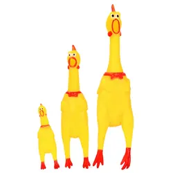 Творческий охранников Кричащие цыпленок Vent игрушки Забавные игрушки Писк игрушки Кричащие резинового цыпленка NOVERTY для Для детей