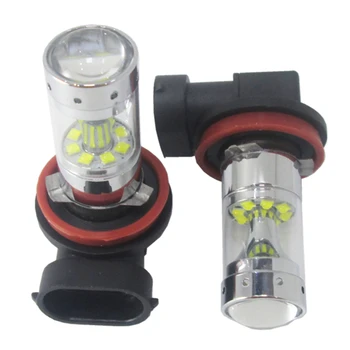 

2pcs * Super Bright 60W XBD Chip 12SMD H8/H11 CANBUS LED Bulbs car High Beam/Daytime Running Lights/ Fog Lamps 6000K DC12V-24V