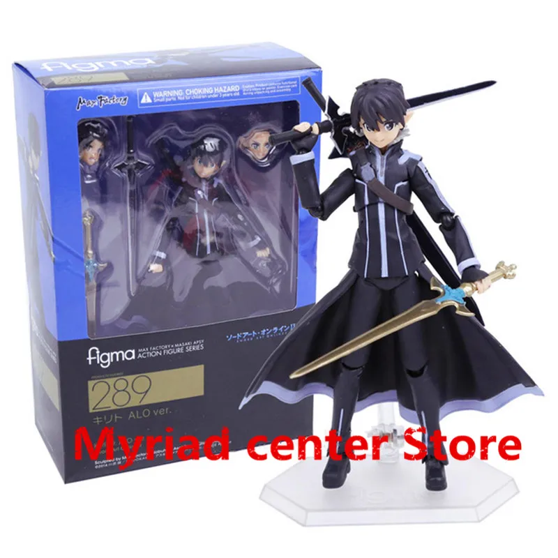 Меч Книги по искусству-II kirigaya Kazuto Kirito ALO Ver. Figma 289 ПВХ фигурку Коллекционная модель игрушки 14 см zy539