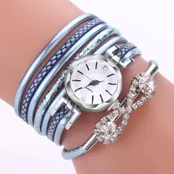 Для женщин Девушка аналоговый Сплава Кварц Браслет наручные часы Женская Мода Повседневное часы-браслет
