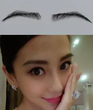 2017 Promoção Venda Sobrancelha Sobrancelha Atacado Jet Cor Princesa Falso falso Feito De 100% Natural Cabelo/Humano dubai