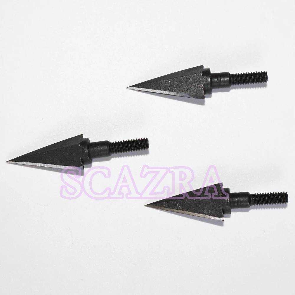 3Pcs Classical Iron Barb Broadhead Medieval Arrowhead 115 Grain Archery for Compound/Recurve Bow