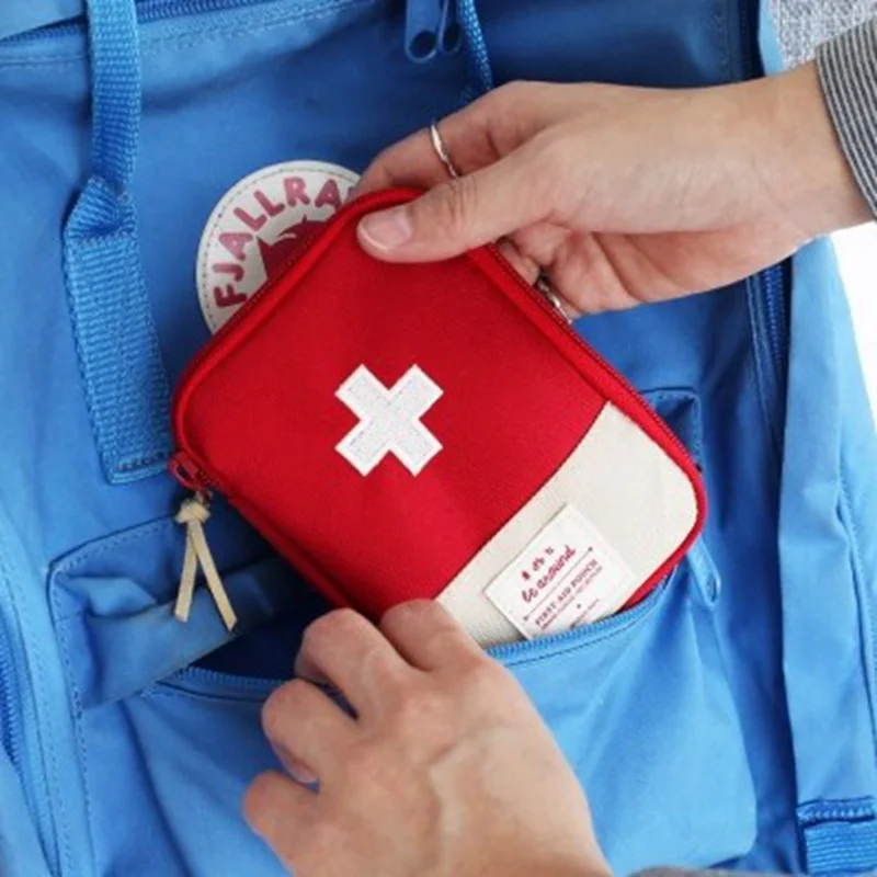  Mini Medicine Bag Outdoor Travel portable Emergency Kit Multipurpose Women Make up Small Pouch Cosm