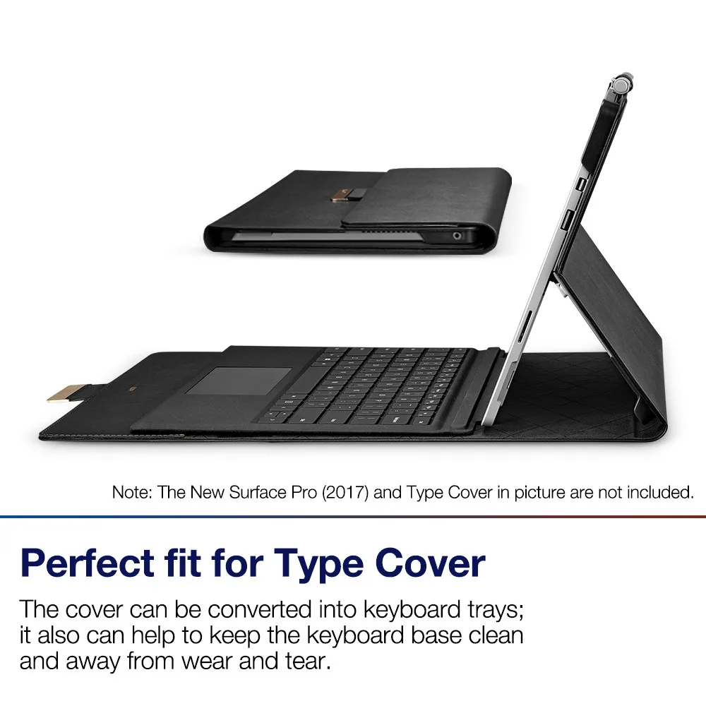 Чехол для ноутбука Surface Pro 4 складной чехол книжка из искусственной кожи в деловом