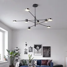 Современный светодиодный подвесной светильник для гостиной в скандинавском стиле, светильник для столовой, железное акриловое подвесное освещение