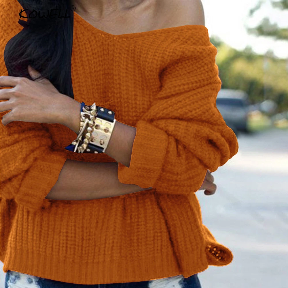 Knitted Sweater Women Pullover O Neck Long Sleeve Women Loose Warm Sweater Female Long Sweater For Ladies 2018 Autumn Winter