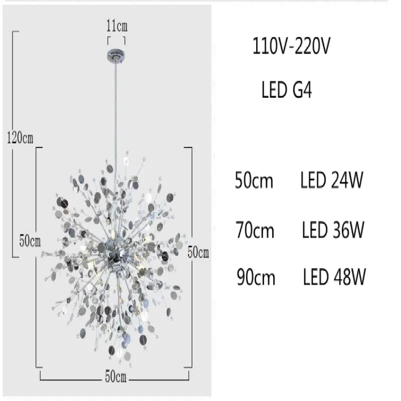 Современная светодиодная люстра, хрустальные люстры,, люстры для гостиной с 24 ваттами, светодиодная лампа G4