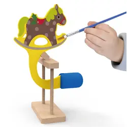 Креативные DIY Обучающие 3D деревянные собранные игрушки деревянные строительные блоки Набор раннего образования игрушки для детей