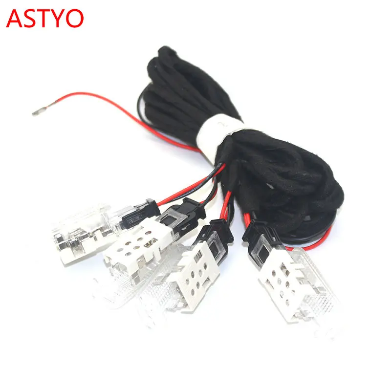 

ASTYO Car Footwell Light For VW GOLF 6 JETTA MK5 MK6 TIGUAN PASSAT B6