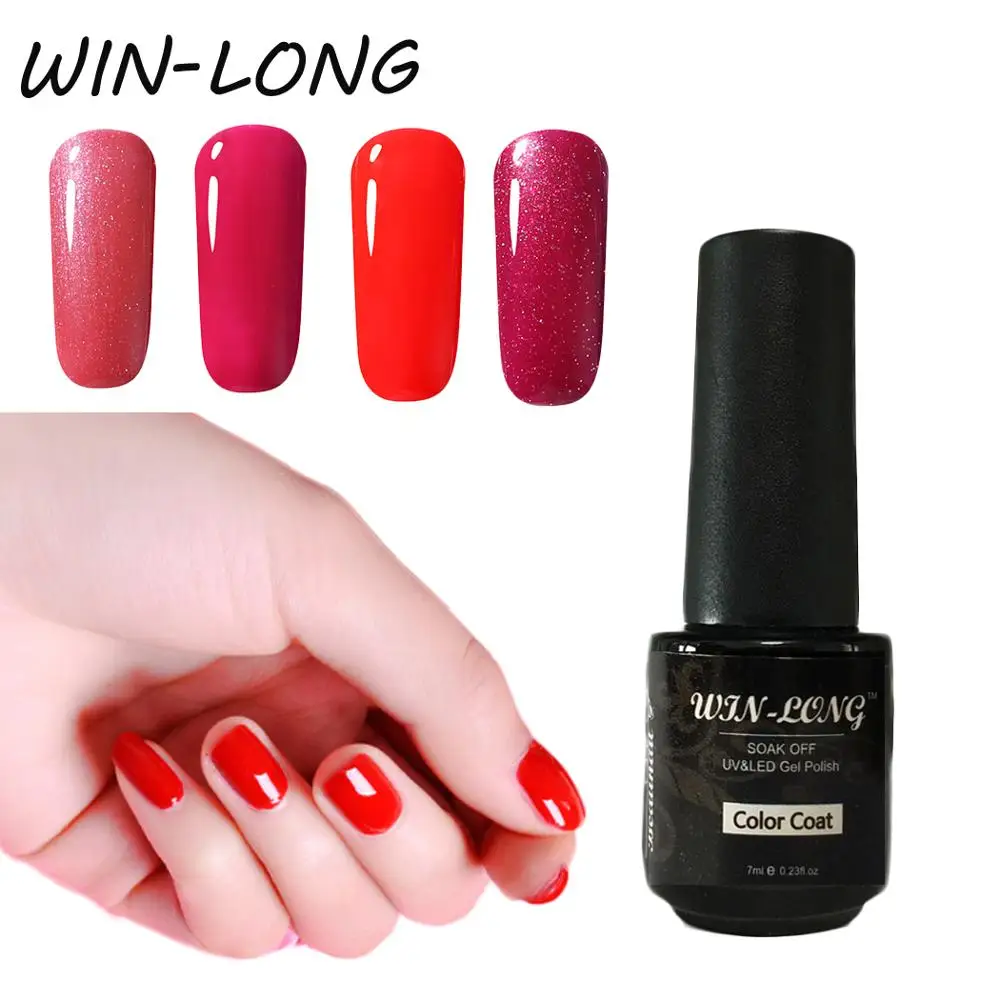 red color gel polish