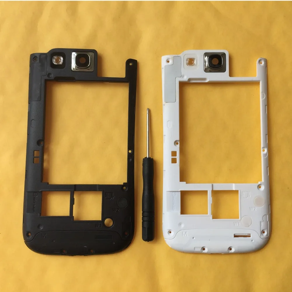 

For Samsung Galaxy S3 S III i9300 i9305 Mobile Phone Housing Rear Frame Lid Back Cover With Camera Glass Lens + Tool