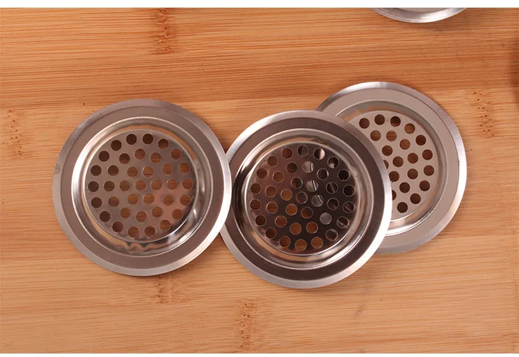 

10pcs/lot Stainless Steel Sewer Filter Mesh Sink Strainer Kitchen Appliances / Waste Stopper Prevent Clogging KC 1404