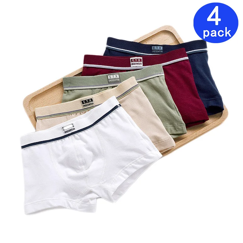 

4 Pcs/lot Children Underwear Boys Panties Cotton Boxer Children Briefs For Boy Shorts Baby Panties Kids Underwear 2-16 T panty