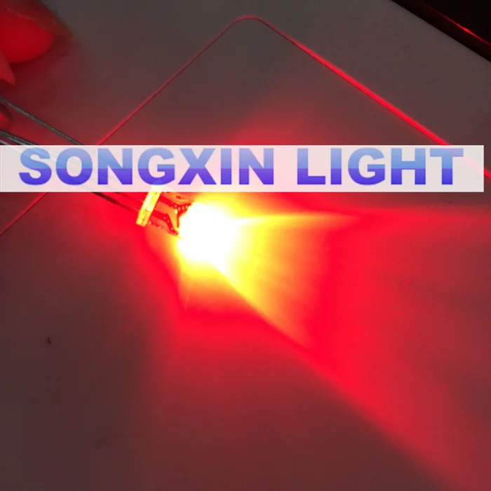 Red Colour New 200 PCS 3mm Round LED Bright Light-Emitting Diodes Component Set 620-625NM 2.0-2.4V F3 I=20MA | Электронные