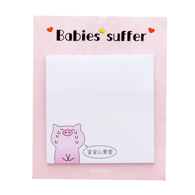

Pink Pig N Times Memo Pad Sticky Notes Cute Bookmark Stationery Label Stickers School Supplies Notepad Gift Kawaii