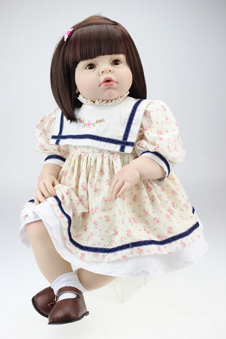 

Newest 70cm Silicone reborn baby dolls accompany sleep reborn baby girl high-grade Christmas birthday gift brinquedos
