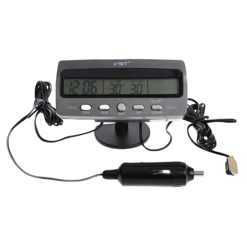 Мульти-функциональный VST7045V автомобильные часы-термометр вольтметра термометр календарь