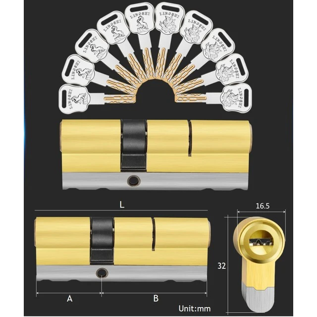 10 ключей замена замка C Класс входные двери системы безопасности цилиндр замка