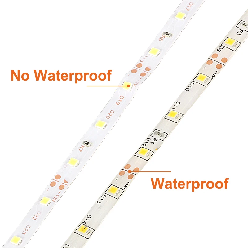 5 м RGB Светодиодная лента 2835SMD 12 В гибкая лента светильник водонепроницаемая лента лампа для помещений декоративная лента белый синий красный зеленый желтый