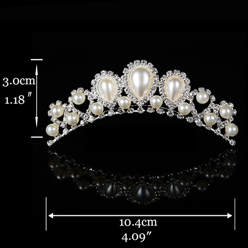 Crown for Girls Show Bridal Crown Tiara Diadem Crystal Floral Wedding Bridal Hair Accessories Head Jewelry