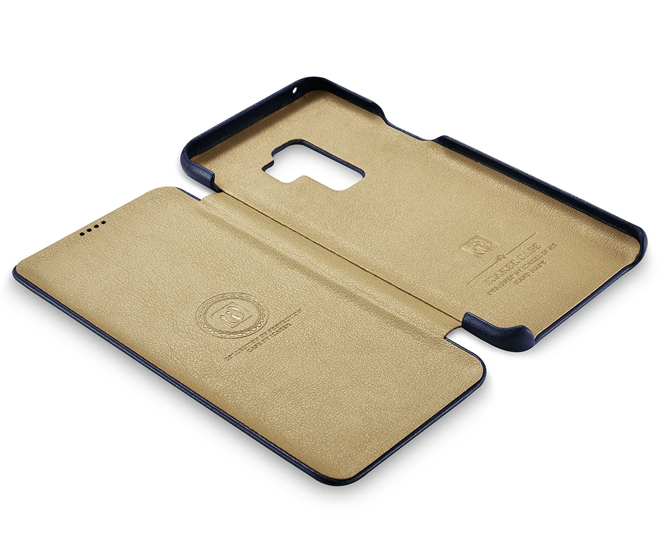 Icarer para Samsung Além de Luxo de Couro Tampa do Case da Aleta para Samsung Case Galaxy Genuíno Plus Completa Proteger Cases s9 - 12 Cheap Estojos dobráveis