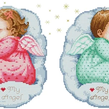 Вышивка крестом fishxx A810 Ангел Детские спальные детские картины на вышивке прекрасные наборы для вышивания Египетский хлопок «сделай сам»