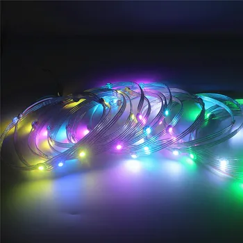 

50pcs 100pcs WS2812B 5050 RGB Addressable LED Module WS2812 Pre-Soldered Addressable Individually Panel With 12cm Wire DC5V