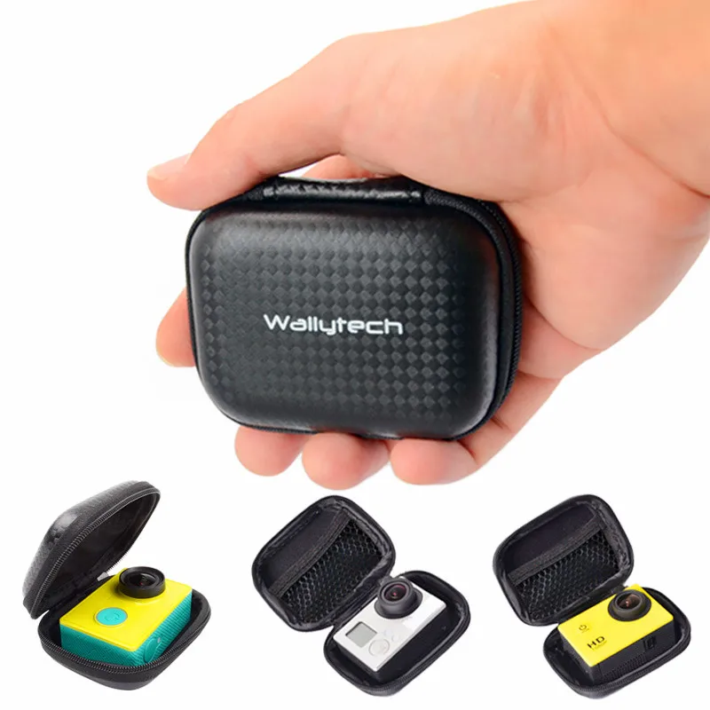 

Portable Small Waterproof Storage Action Camera Bag Case for Gopro Hereo 4/3+/2 Session Xiaomi yi Band 2 4K Eken h9r Accessories