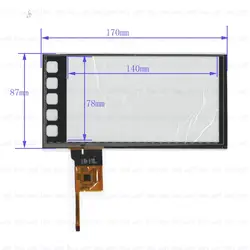 Zhiyusun Post kdt-6532 7-дюймовый сенсорный панель для автомобиля DVD, 170*87 GPS 170 мм * 87 мм емкостный сенсорный экран