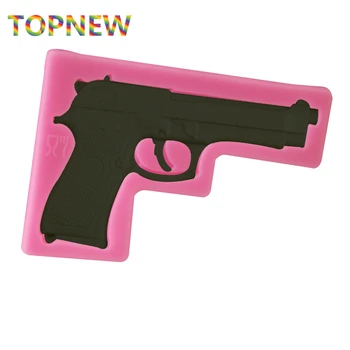 

Gun Toy Shape Silicone Cake Molds Bakeware Decorating DIY Pistol Soap Molds