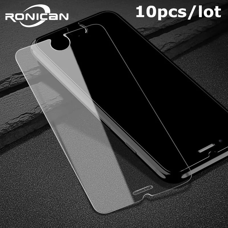 Закаленное стекло 10 шт./лот для iPhone X 5 5s 5c 6 6S 7 8 Plus Взрывозащищенная защитная