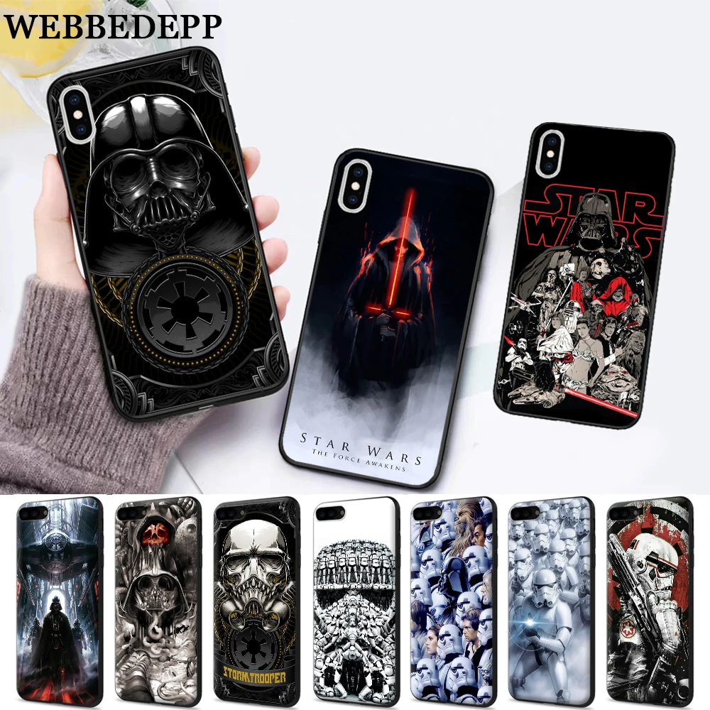WEBBEDEPP star wars art Silicone soft Case for iPhone 5 SE 5S 6 6S Plus 7 8 X XS Max XR WEBBEDEPP star wars art Silicone soft Case for iPhone 5 SE 5S 6 6S Plus 7 8 X XS Max XR