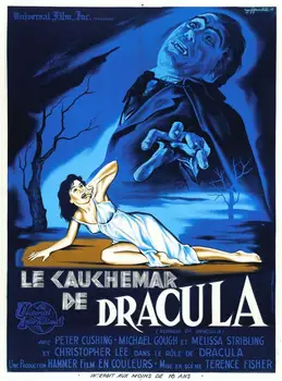 

N1367 DRACULA Movie 1958 Christopher Lee Vampires Wall Sticker Silk Fabric Poster Art Indoor Decor Bright