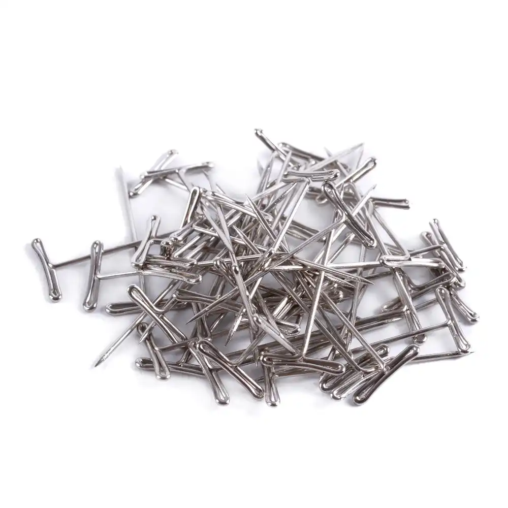 100 шт. T PINS (25 мм) для парик на поролоновая насадка Стиль булавки иглы натуральных
