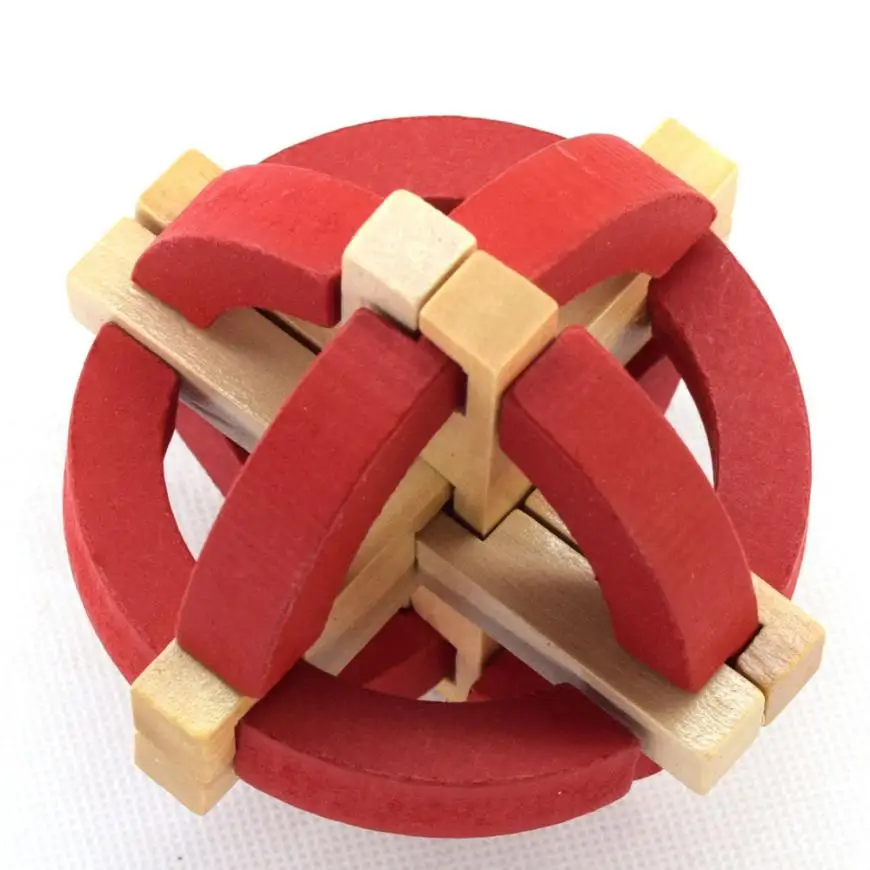 

shaunyging # 4026 New 3D Wooden Toys IQ Brain Teaser Adults Educational Kids Puzzles